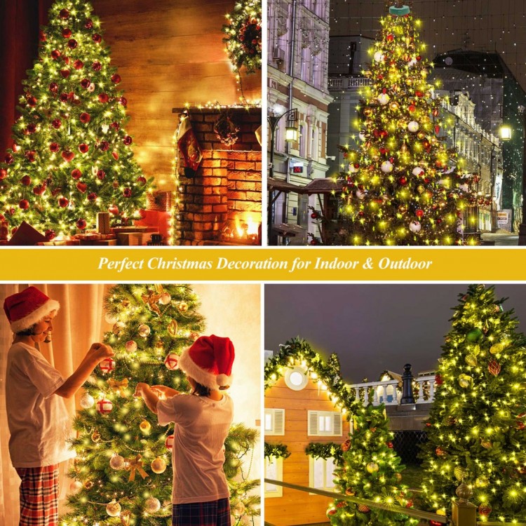 400 LED Christmas Tree Lights, aneeway Christmas Lights with 8 Light