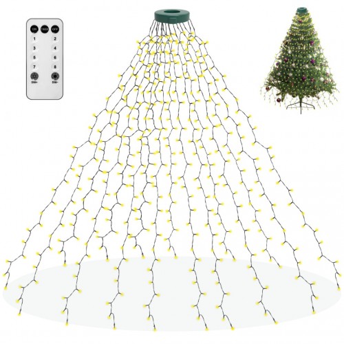 400 LED Christmas Tree Lights, aneeway Christmas Lights with 8 Light Modes & Memory Function, 6.6FT x 16 String Lights with Timing Function & Remote Control for Christmas Ornaments 400 LED Christmas Tree Lights, aneeway Christmas Lights with 8 Light Modes & Memory Function, 6.6FT x 16 String Lights with Timing Function & Remote Control for Christmas Ornaments